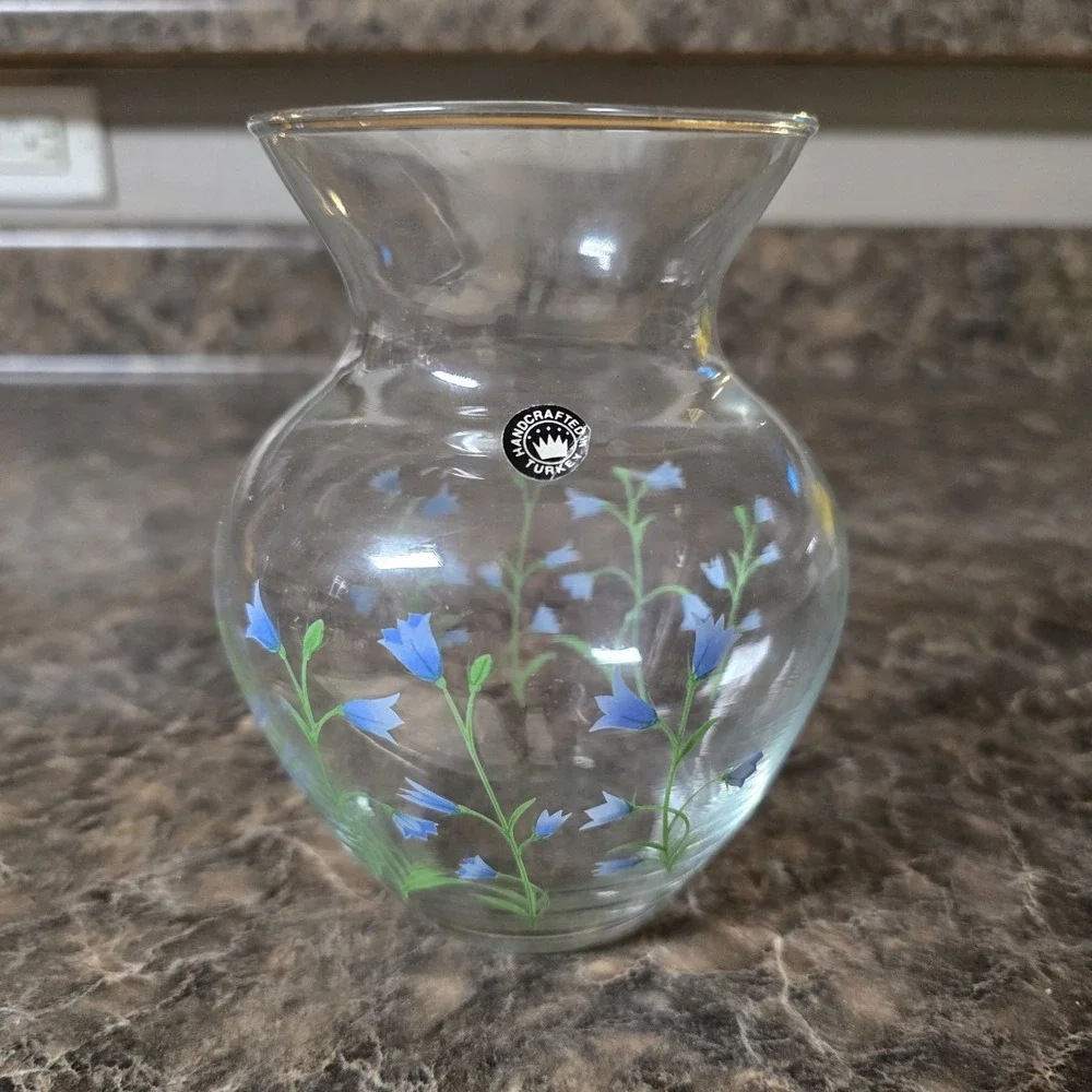 Handcrafted vintage glass